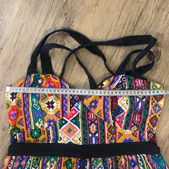 ASOS Rainbow summer dress size 10 - Picture 6 of 8